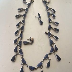 Beautiful Lapis and sterling set.